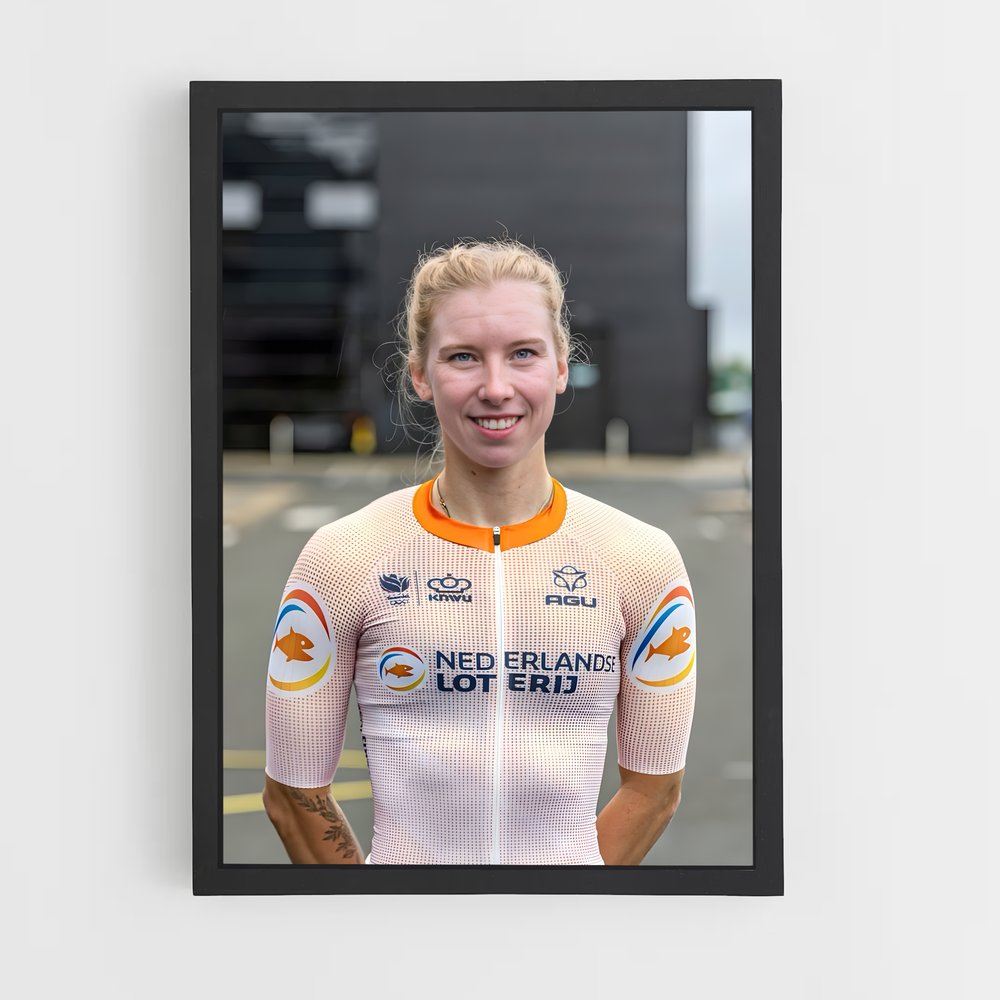 Poster Sourire En Rose – affiche Cyclisme (vue 2)